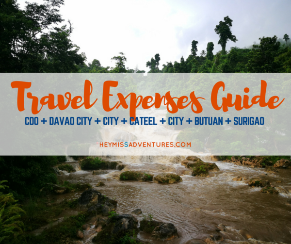 travel expenses mindanao guide